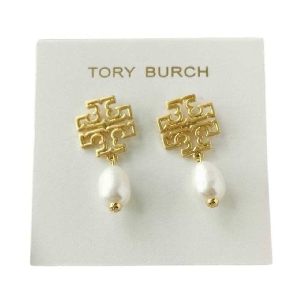 Tory Burch Faux Pearl Earrings - Picture 1 of 3